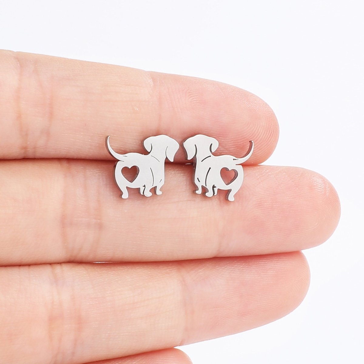 Stainless Steel Dachshund Stud Earrings | The Best Dachshund Gifts