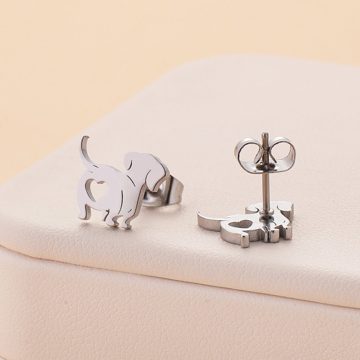 Stainless Steel Dachshund Stud Earrings | The Best Dachshund Gifts