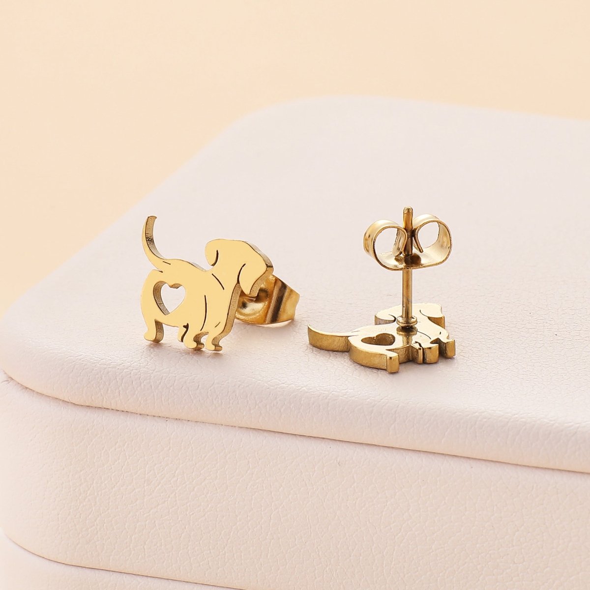 Stainless Steel Dachshund Stud Earrings | The Best Dachshund Gifts