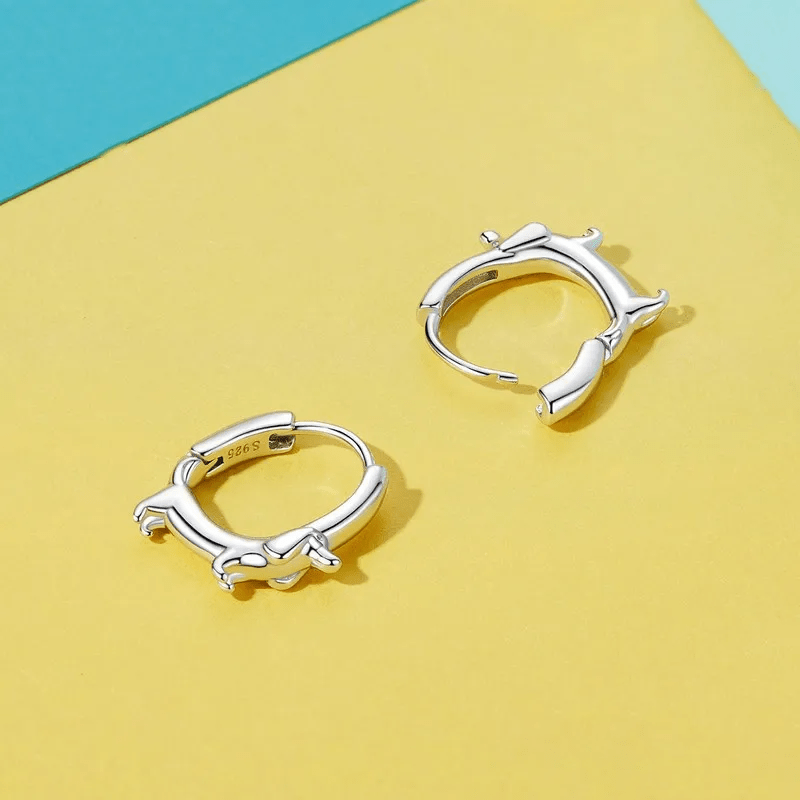 Sterling Silver Dachshund Buckle Earrings | The Best Dachshund Gifts