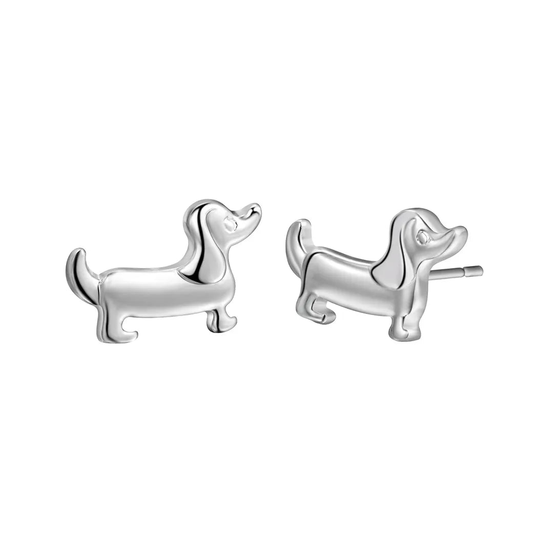 Zinc Alloy Dachshund Stud Earrings | The Best Dachshund Gifts